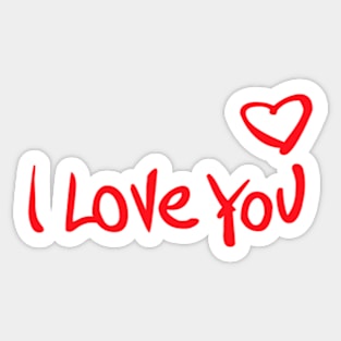 I LOVE YOU Sticker